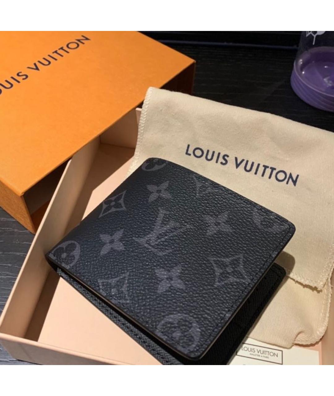 LOUIS VUITTON Антрацитовый кошелек, фото 2