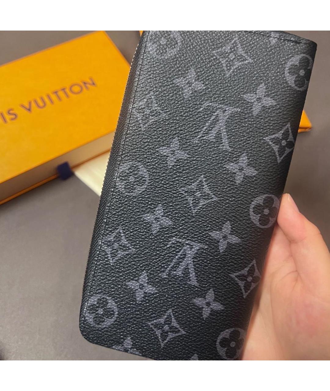 LOUIS VUITTON Антрацитовый кошелек, фото 2