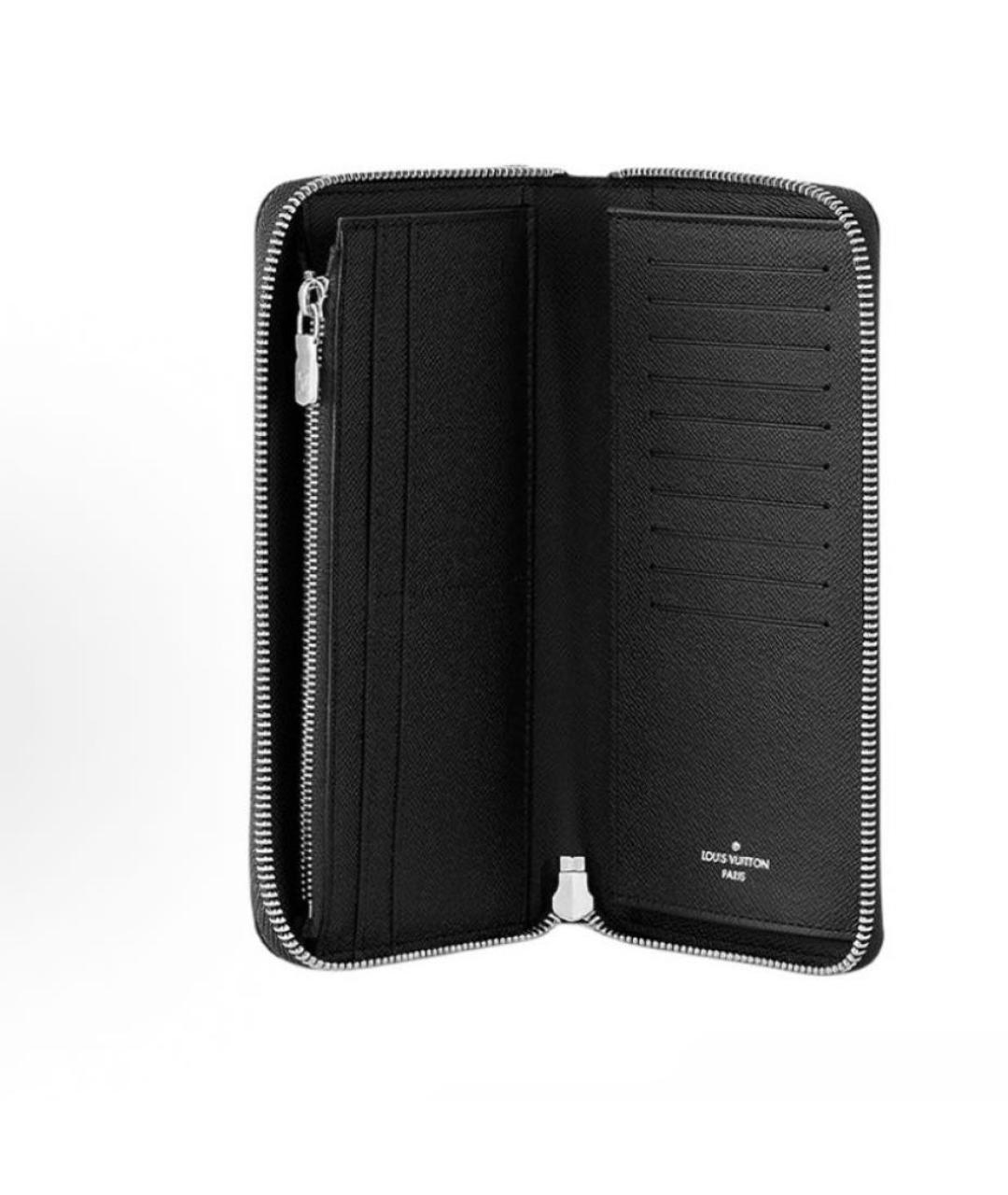 LOUIS VUITTON Антрацитовый кошелек, фото 3