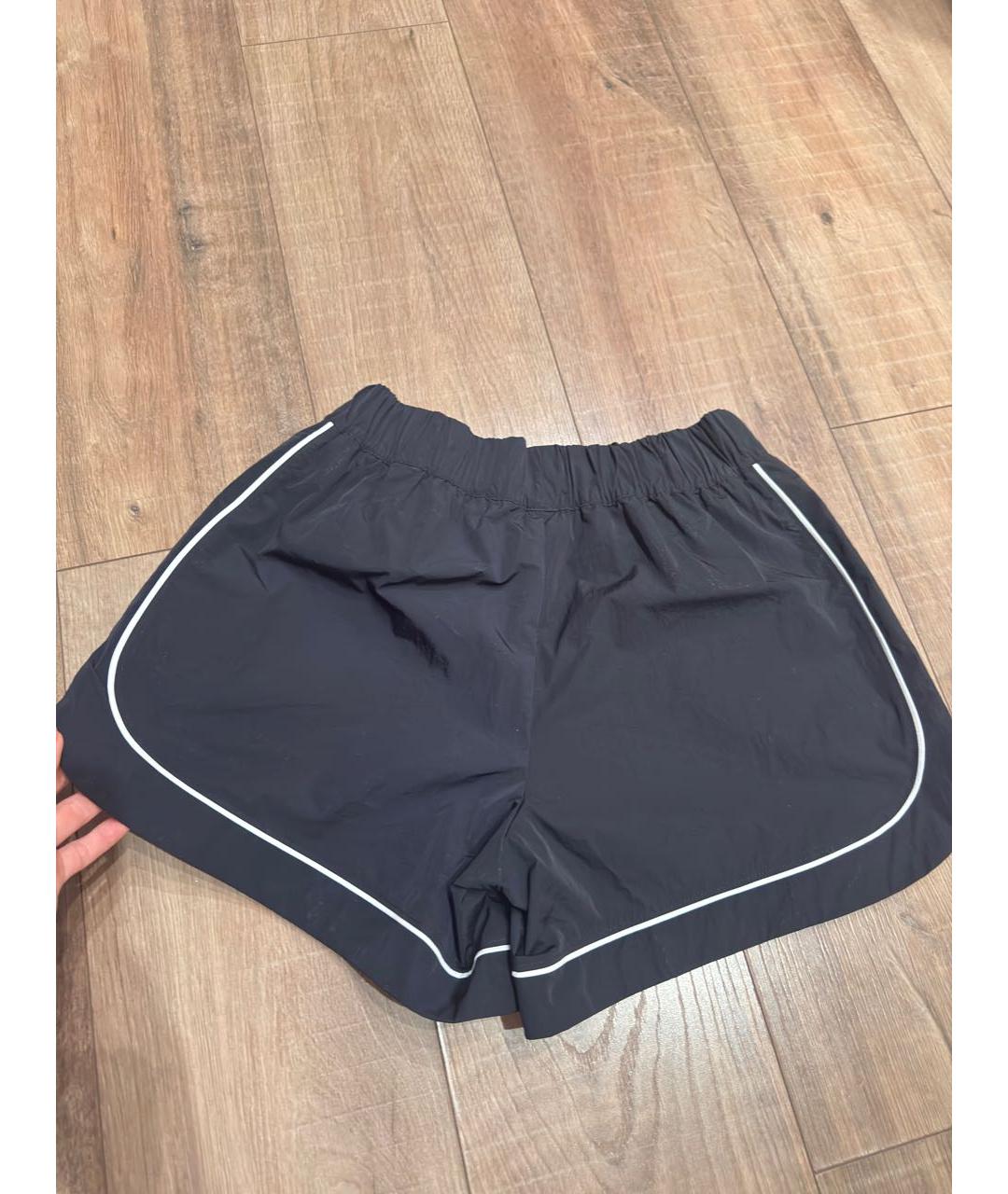 ALO YOGA Черные хлопковые шорты, фото 3
