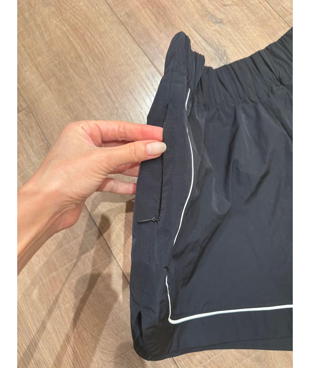 ALO YOGA Черные хлопковые шорты, фото 4