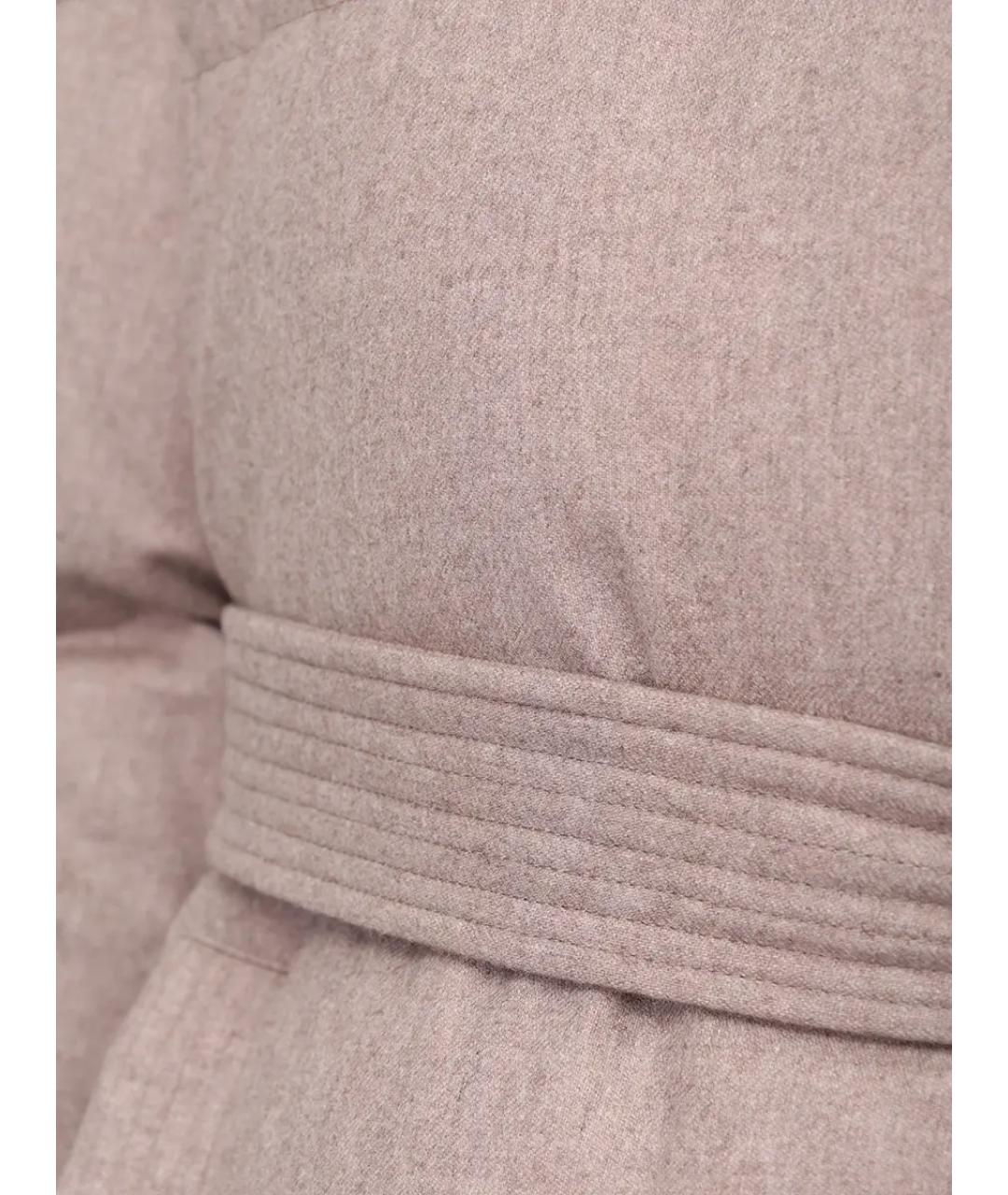 HETREGO Бежевый меховой пуховик, фото 6