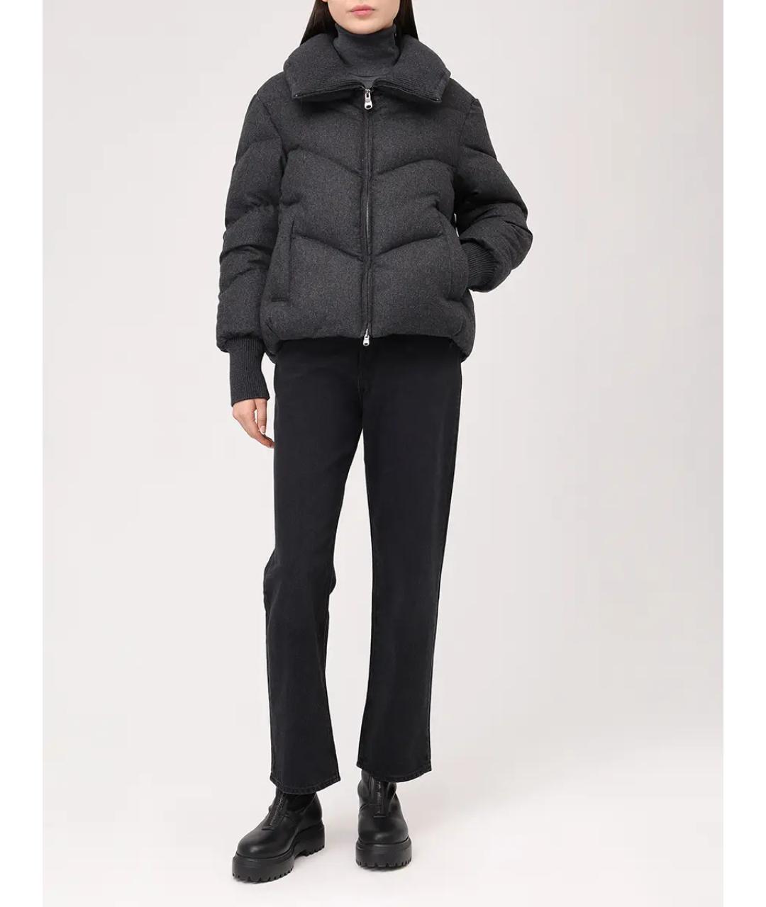 HETREGO Серый меховой пуховик, фото 2