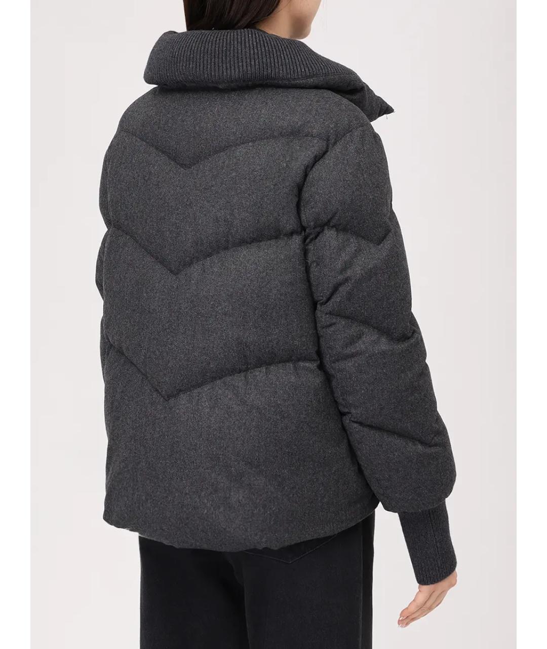 HETREGO Серый меховой пуховик, фото 3