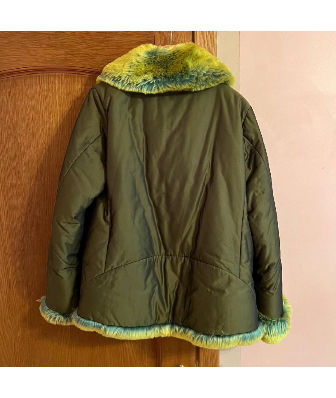 ISSEY MIYAKE Зеленый полиэстеровый пуховик, фото 2