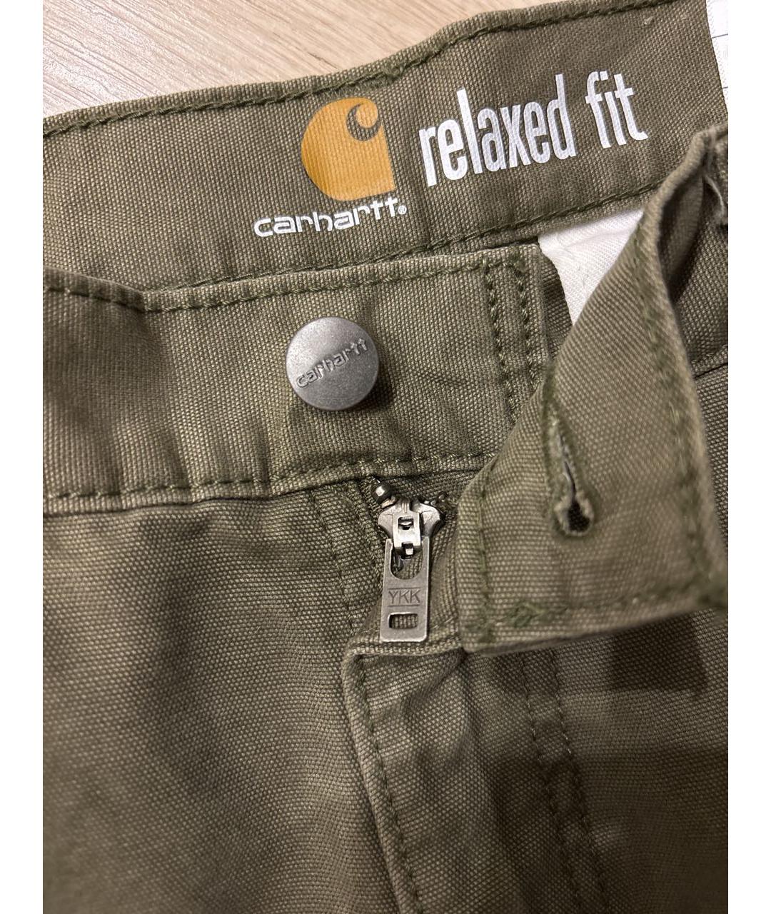 CARHARTT Зеленые хлопковые шорты, фото 4