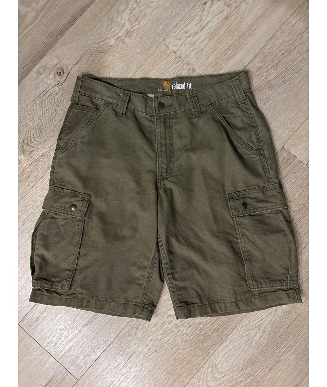 CARHARTT Зеленые хлопковые шорты, фото 5