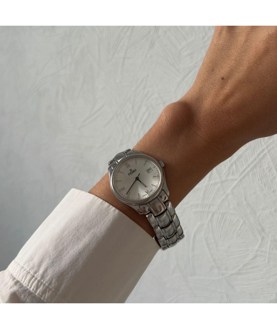 FENDI Серебряные с серебряным покрытием часы, фото 6