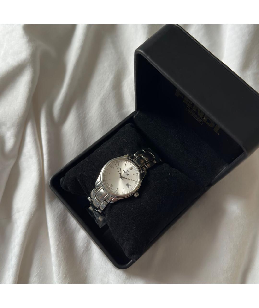 FENDI Серебряные с серебряным покрытием часы, фото 3