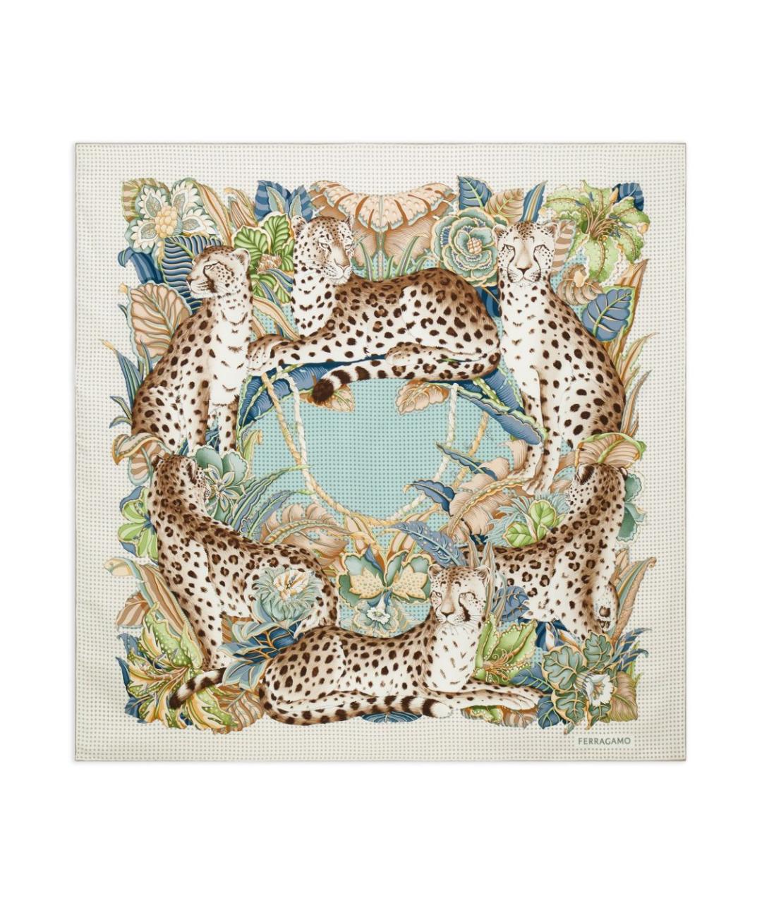 FERRAGAMO Мульти шелковый платок, фото 1