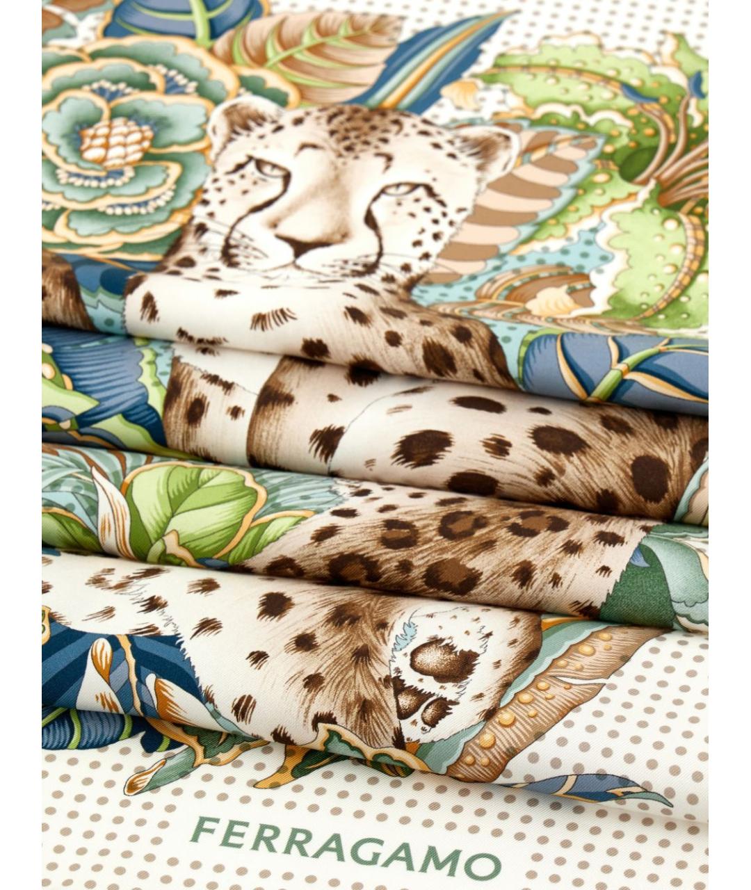 FERRAGAMO Мульти шелковый платок, фото 2