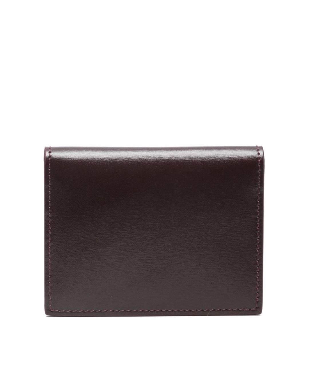 CELINE Бордовый кожаный кошелек, фото 3