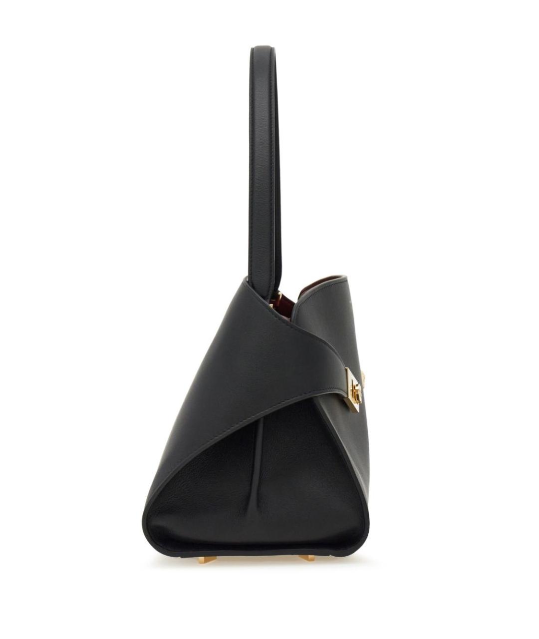FERRAGAMO Черная кожаная сумка тоут, фото 7