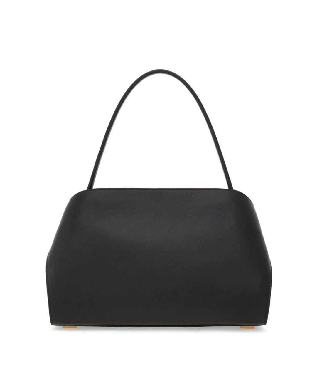 FERRAGAMO Черная кожаная сумка тоут, фото 5