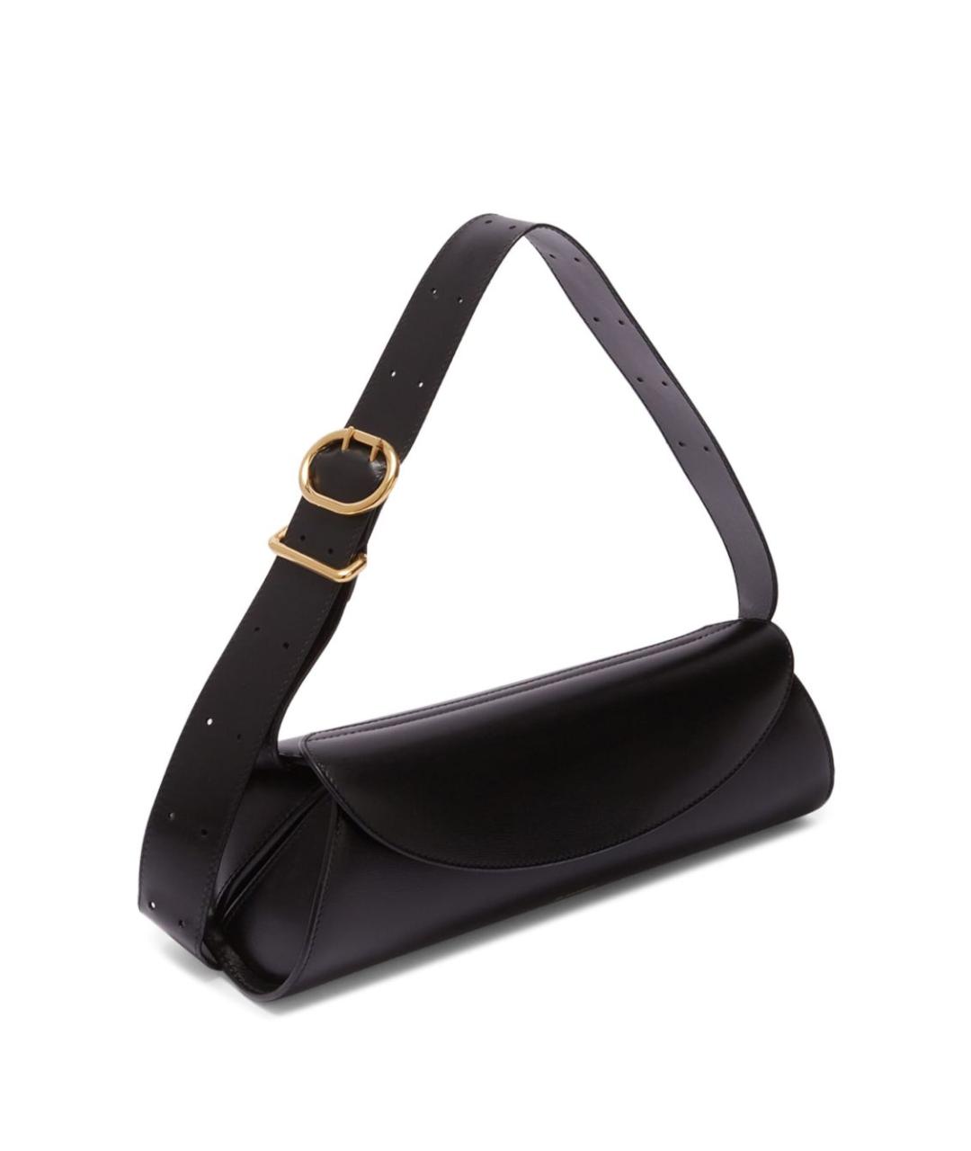 JIL SANDER Черная кожаная сумка с короткими ручками, фото 5