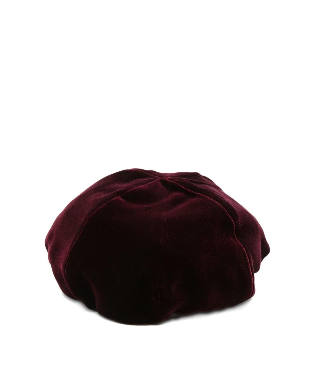EMPORIO ARMANI Бордовая шапка, фото 3