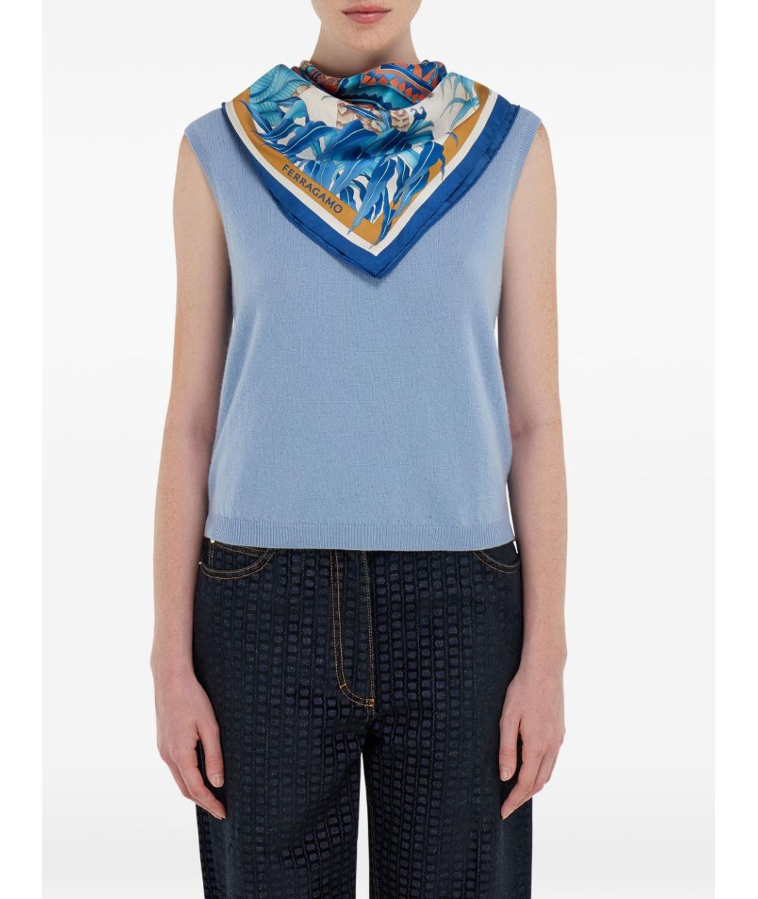 FERRAGAMO Мульти шелковый платок, фото 4