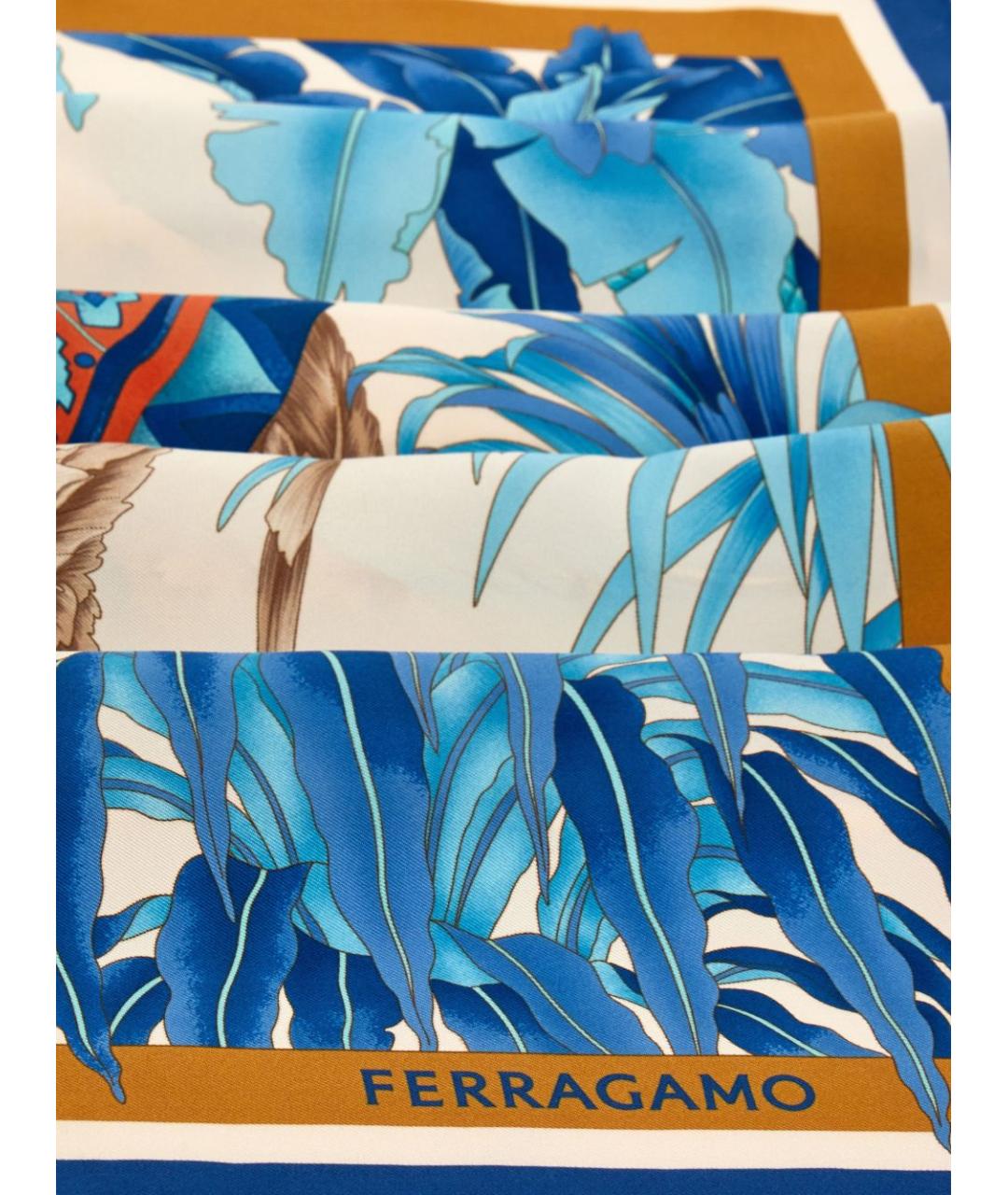FERRAGAMO Мульти шелковый платок, фото 2