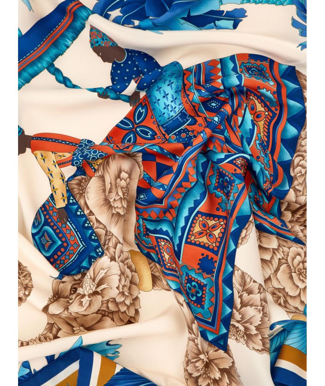 FERRAGAMO Мульти шелковый платок, фото 3