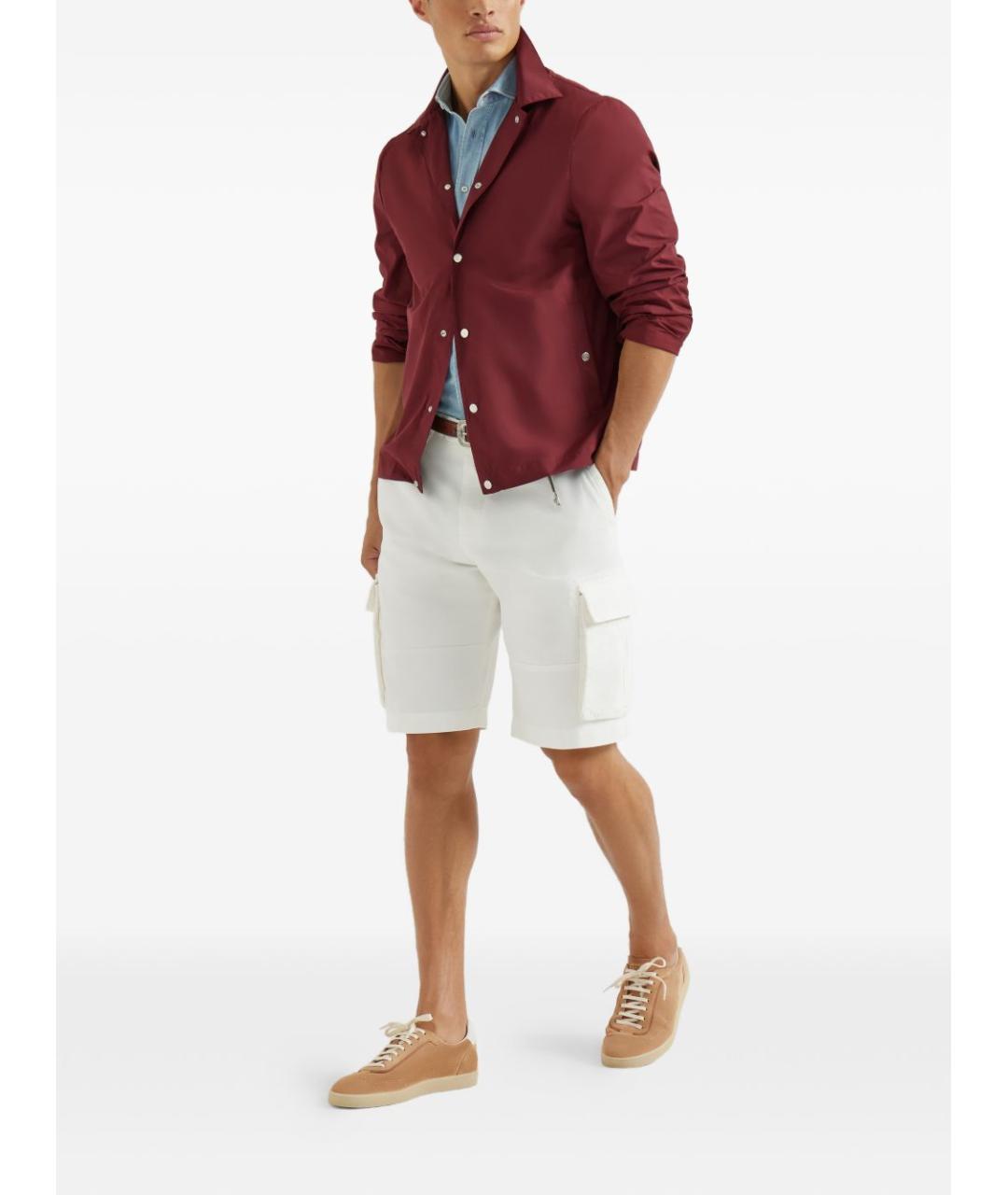 BRUNELLO CUCINELLI Бежевые замшевые низкие кроссовки / кеды, фото 2