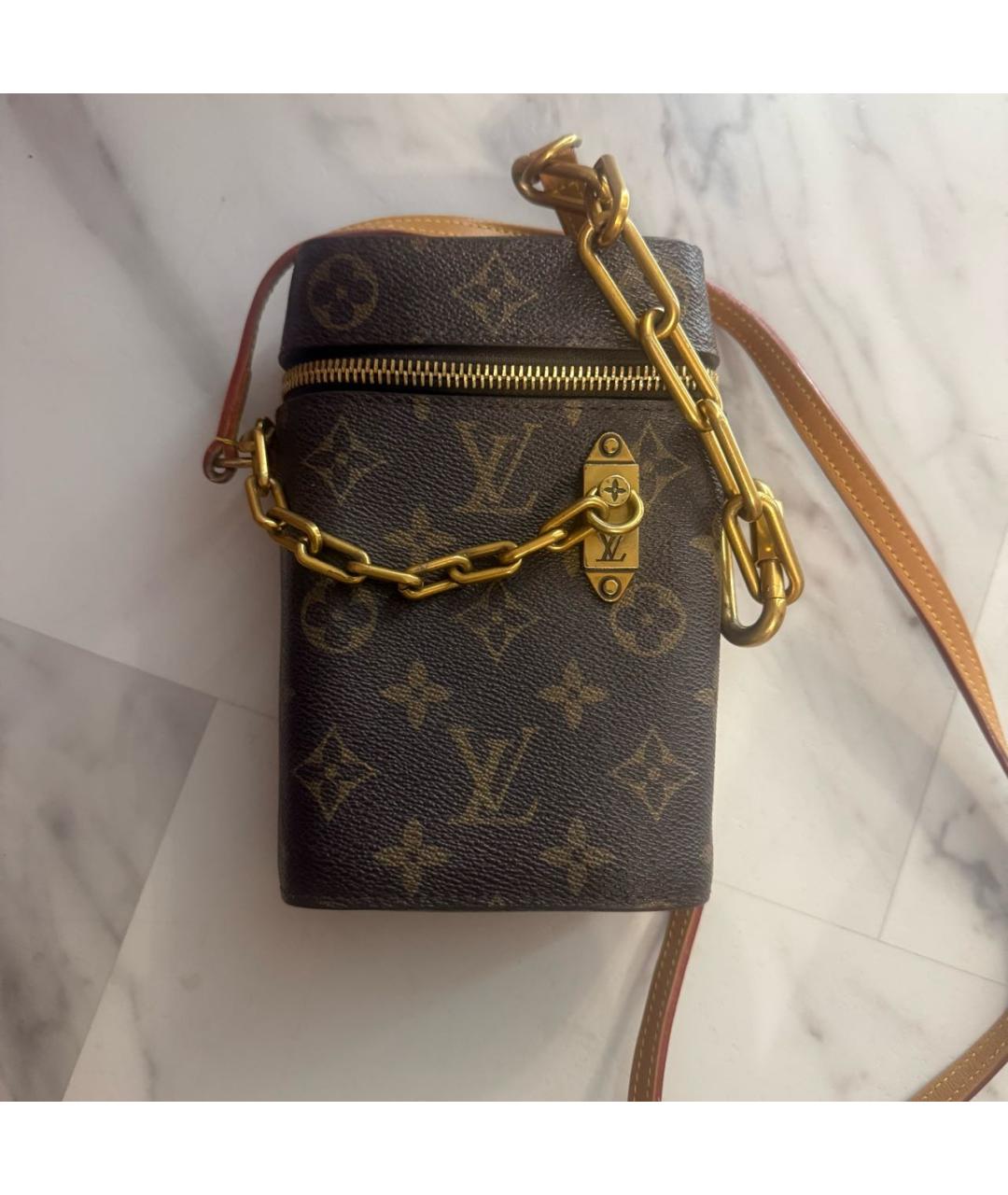 LOUIS VUITTON Коричневая сумка через плечо, фото 4