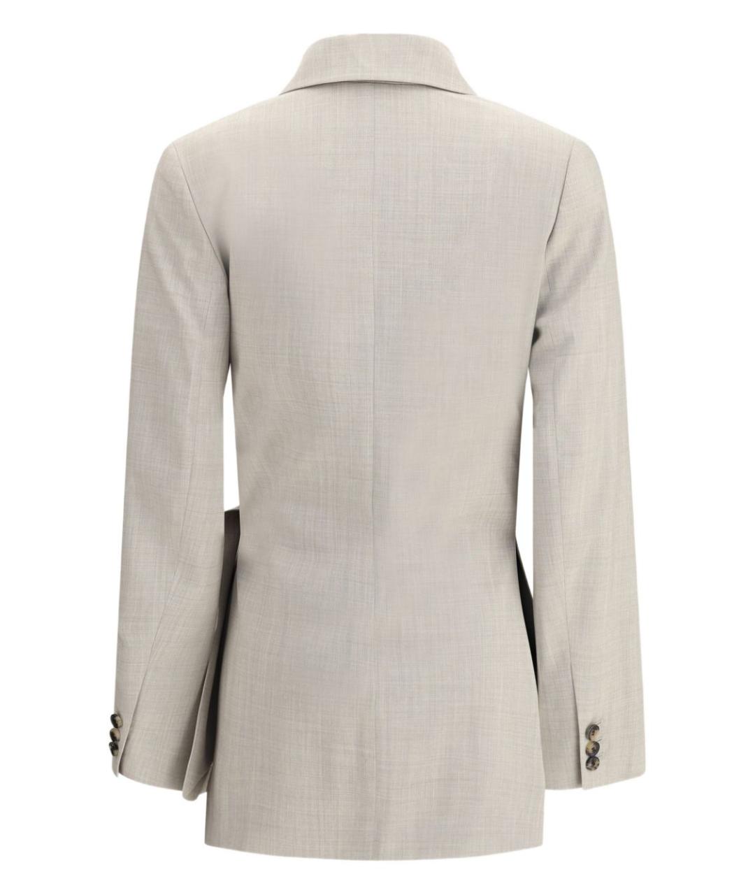 LOEWE Бежевый шерстяной жакет/пиджак, фото 3