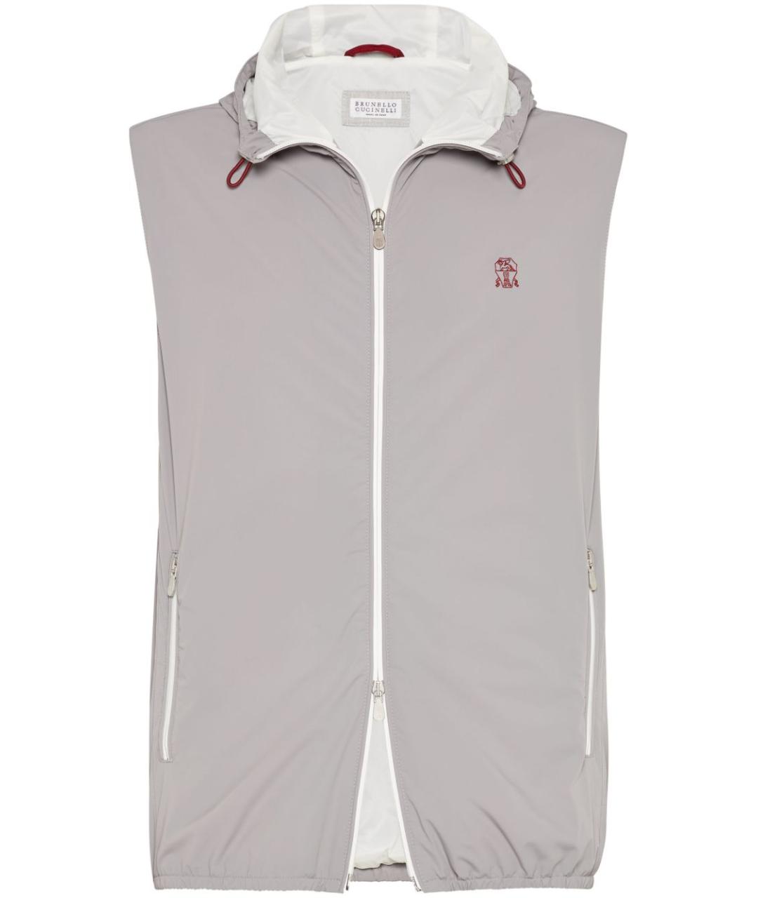 BRUNELLO CUCINELLI Серый полиамидовый жилет, фото 1