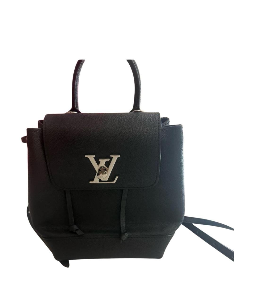 LOUIS VUITTON Черный кожаный рюкзак, фото 1