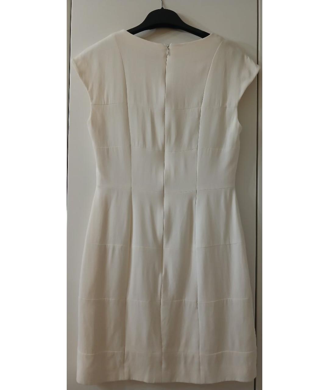 FENDI Бежевое шелковое повседневное платье, фото 2