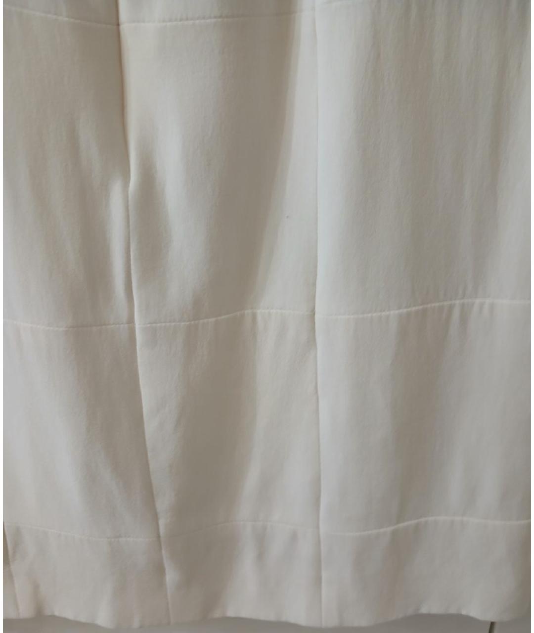 FENDI Бежевое шелковое повседневное платье, фото 4