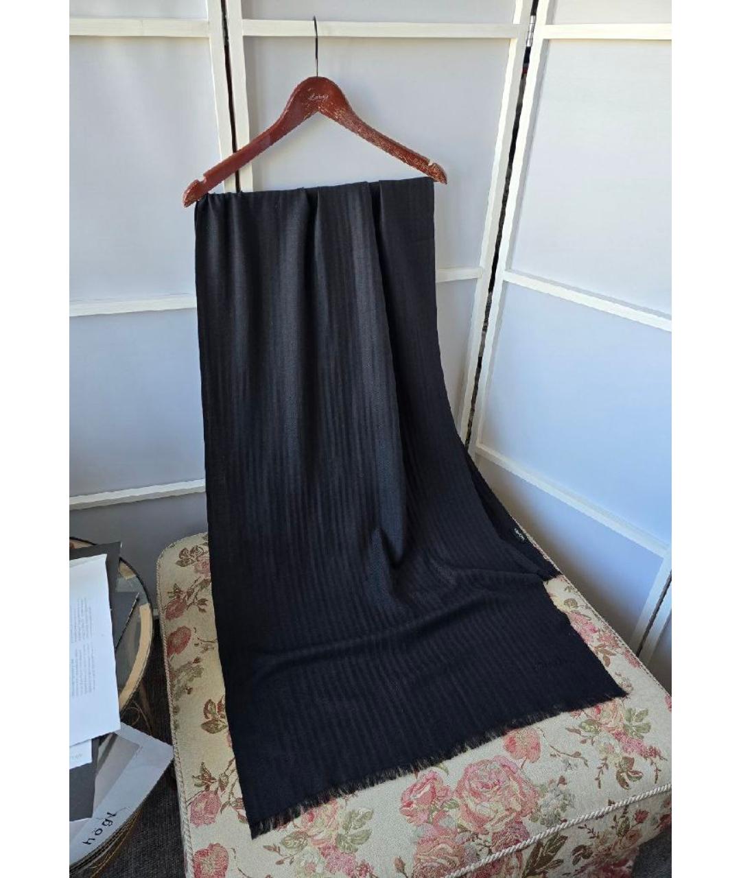 TOM FORD Черный кашемировый шарф, фото 9