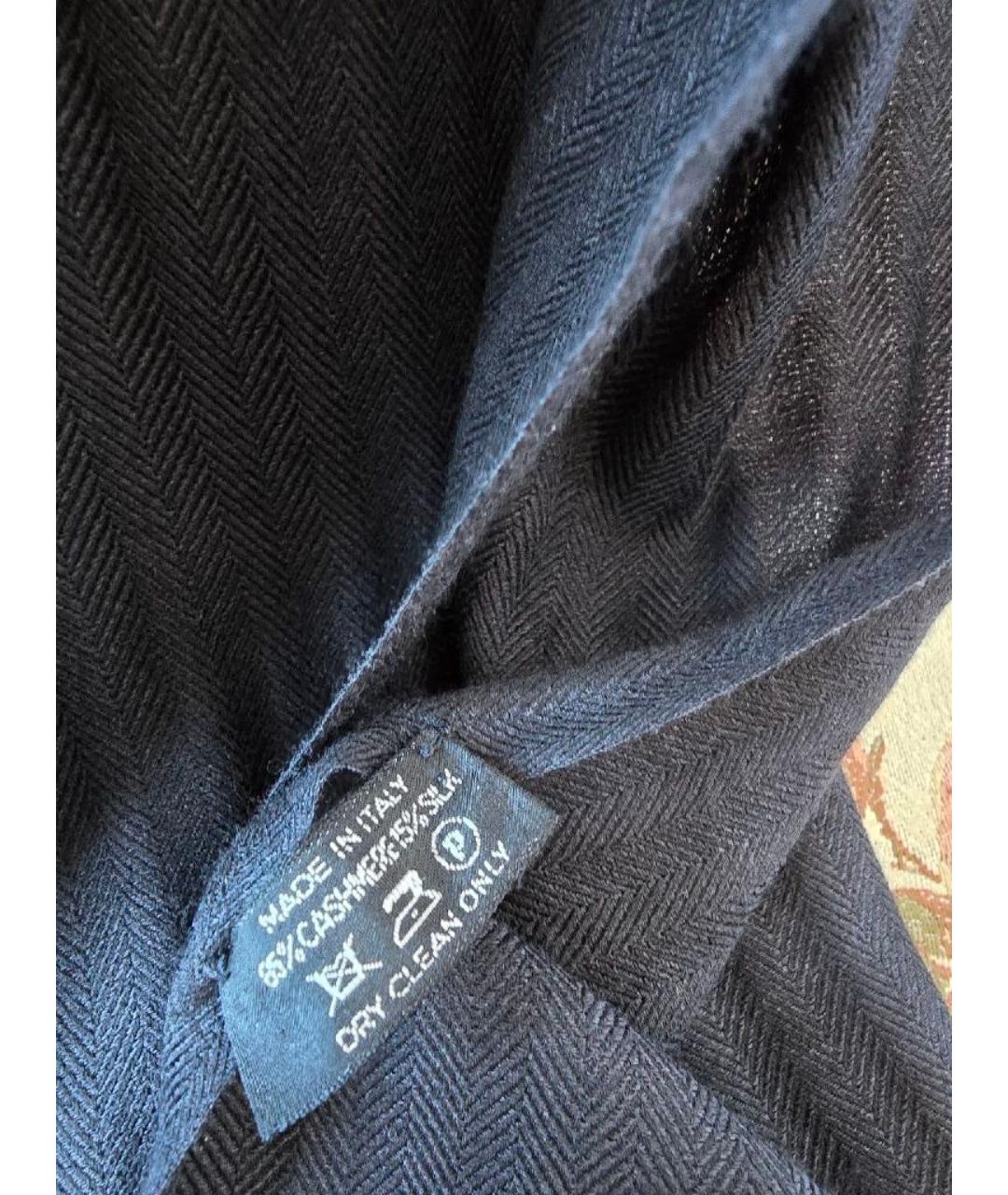 TOM FORD Черный кашемировый шарф, фото 4