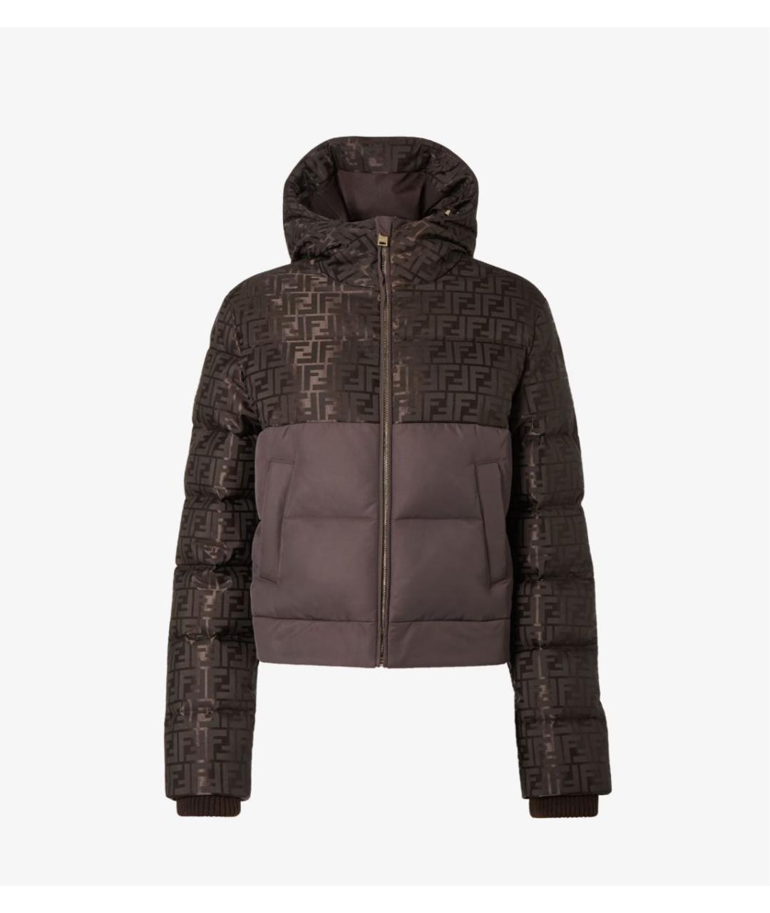 FENDI Коричневый пуховик, фото 6