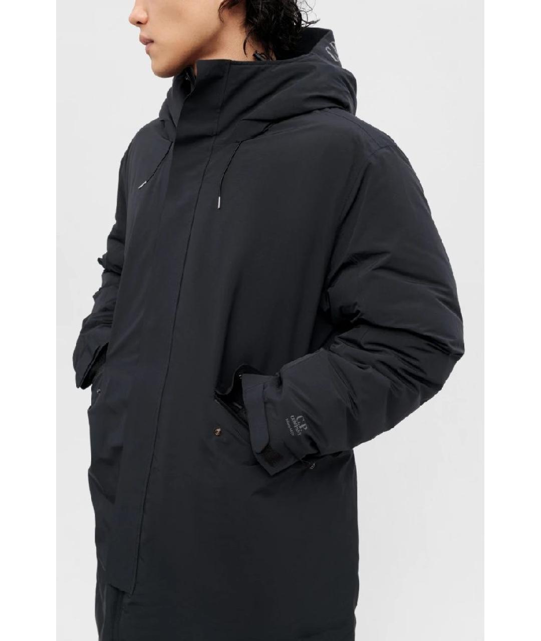 CP COMPANY Черный полиэстеровый пуховик, фото 5
