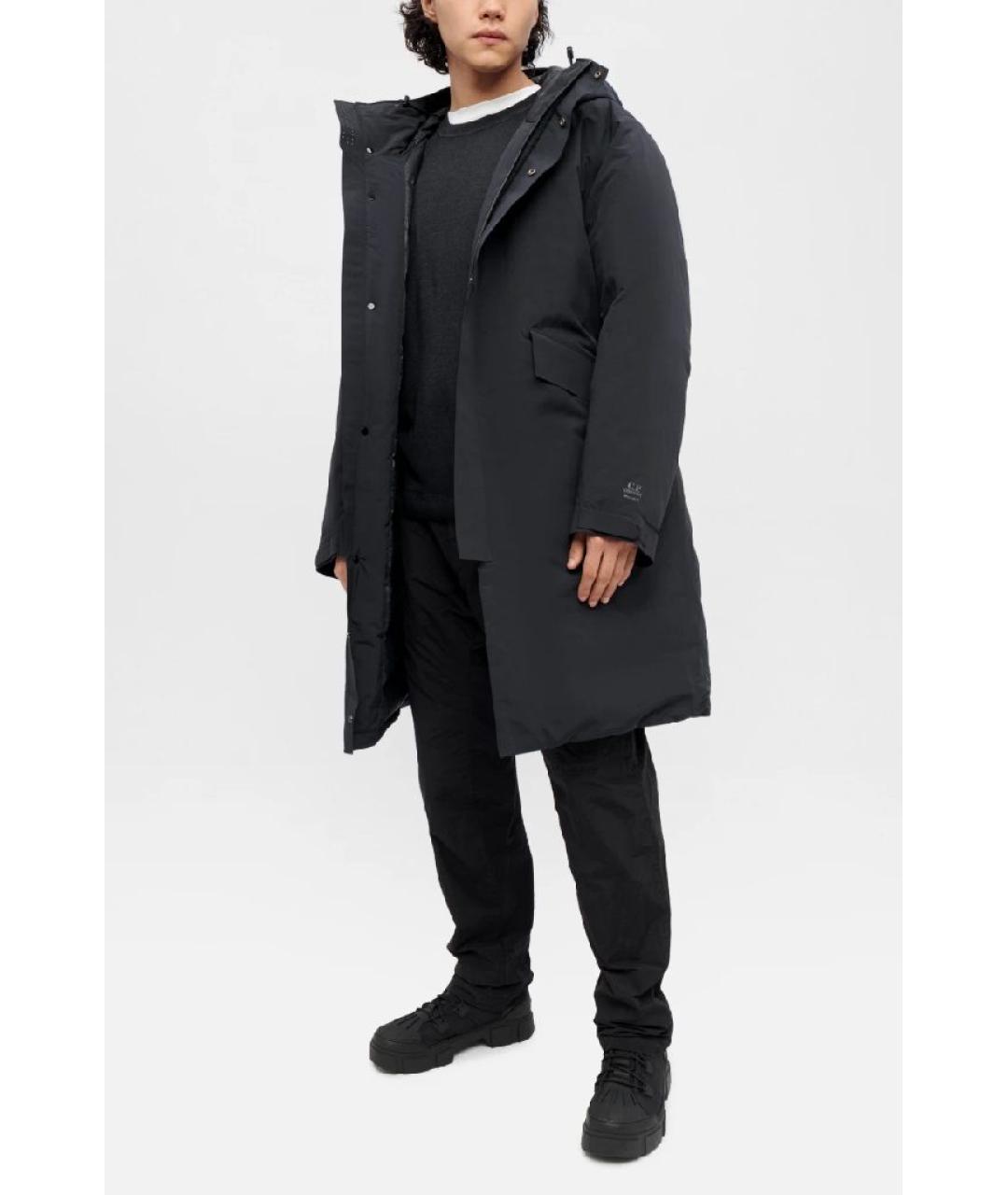 CP COMPANY Черный полиэстеровый пуховик, фото 7