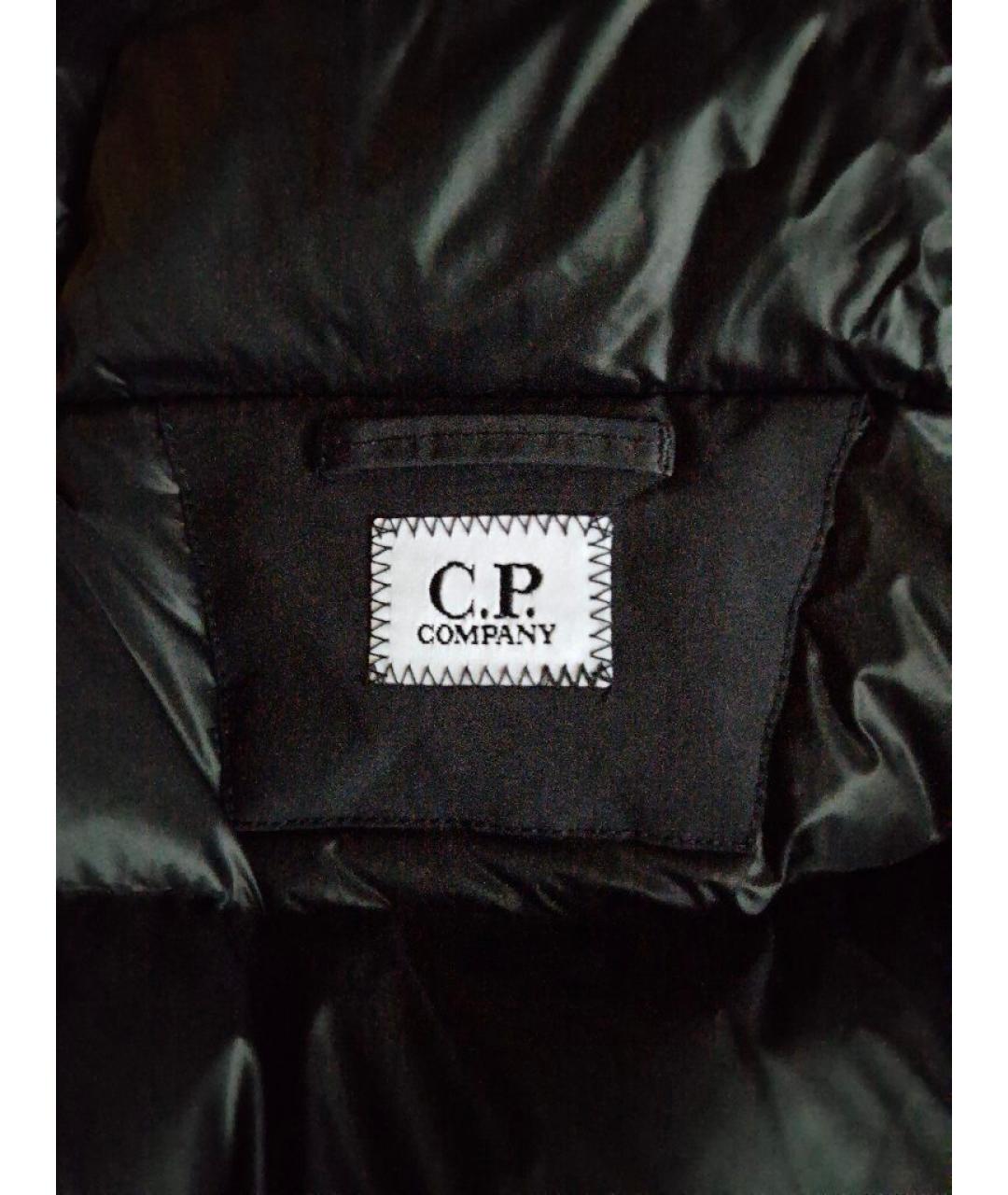 CP COMPANY Черный полиэстеровый пуховик, фото 3