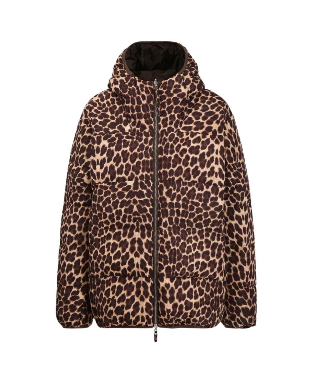 P.A.R.O.S.H. Коричневый полиэстеровый пуховик, фото 3