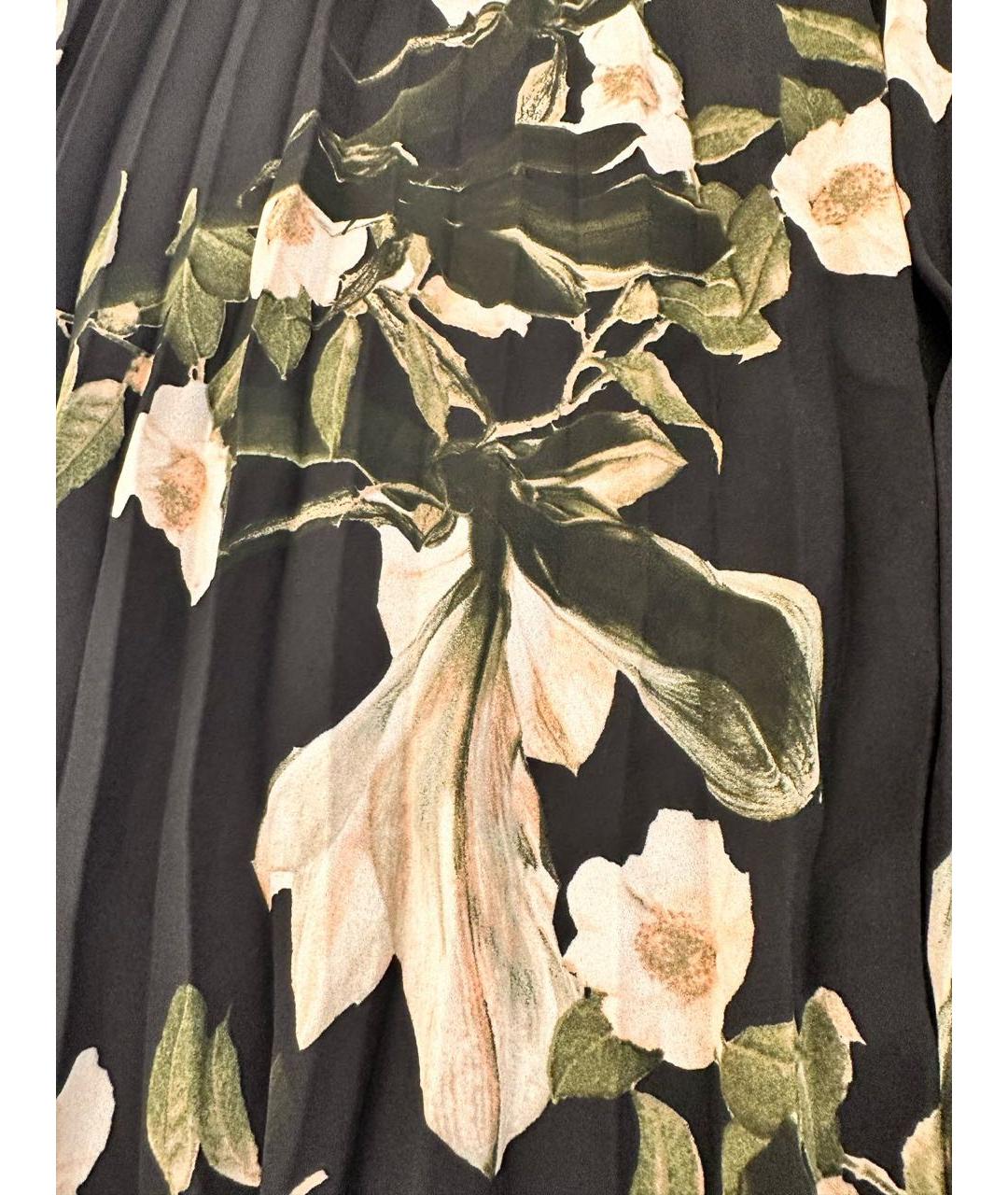 DKNY Черная шифоновая юбка миди, фото 6