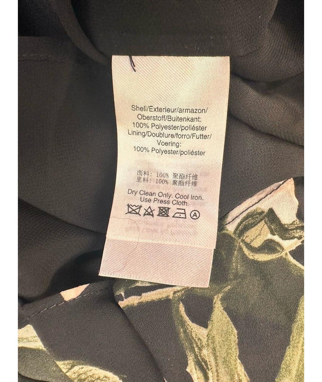 DKNY Черная шифоновая юбка миди, фото 5