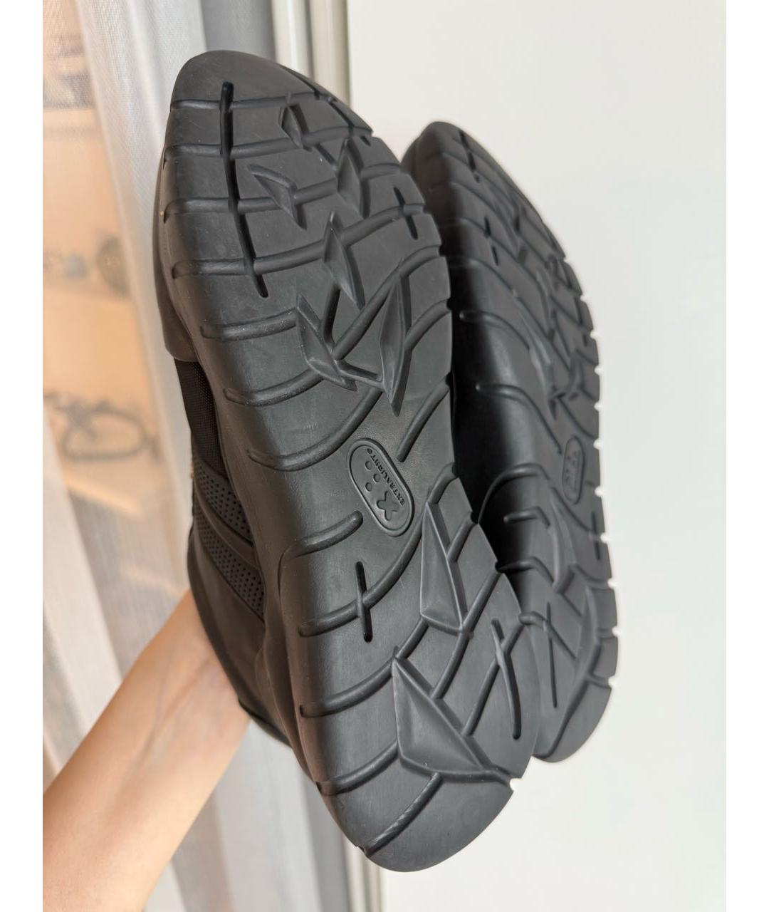 BALLY Черные кожаные высокие кроссовки / кеды, фото 7