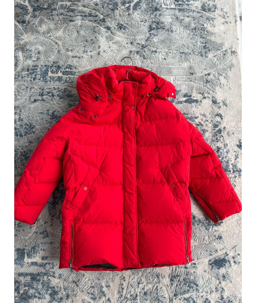 WOOLRICH Красный полиамидовый пуховик, фото 9