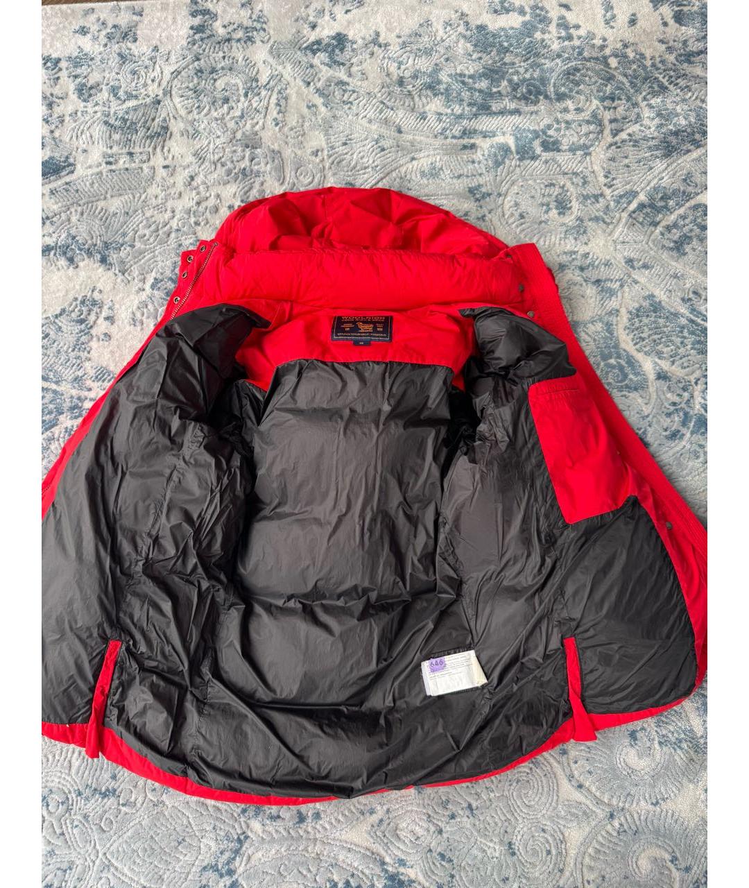 WOOLRICH Красный полиамидовый пуховик, фото 8