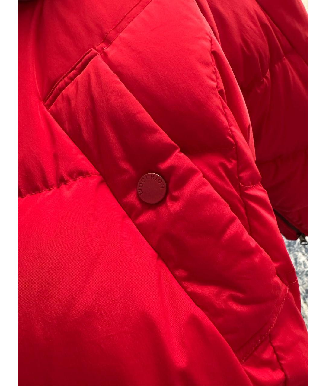 WOOLRICH Красный полиамидовый пуховик, фото 6