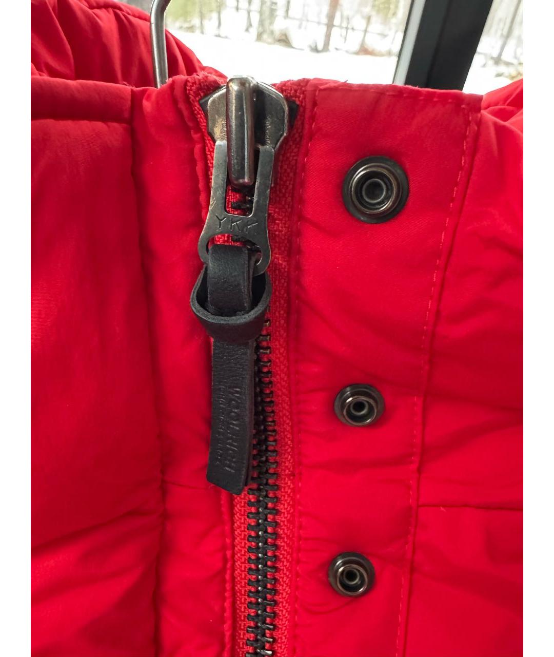 WOOLRICH Красный полиамидовый пуховик, фото 4