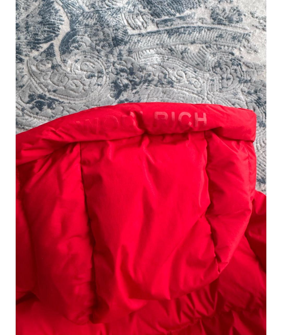 WOOLRICH Красный полиамидовый пуховик, фото 3