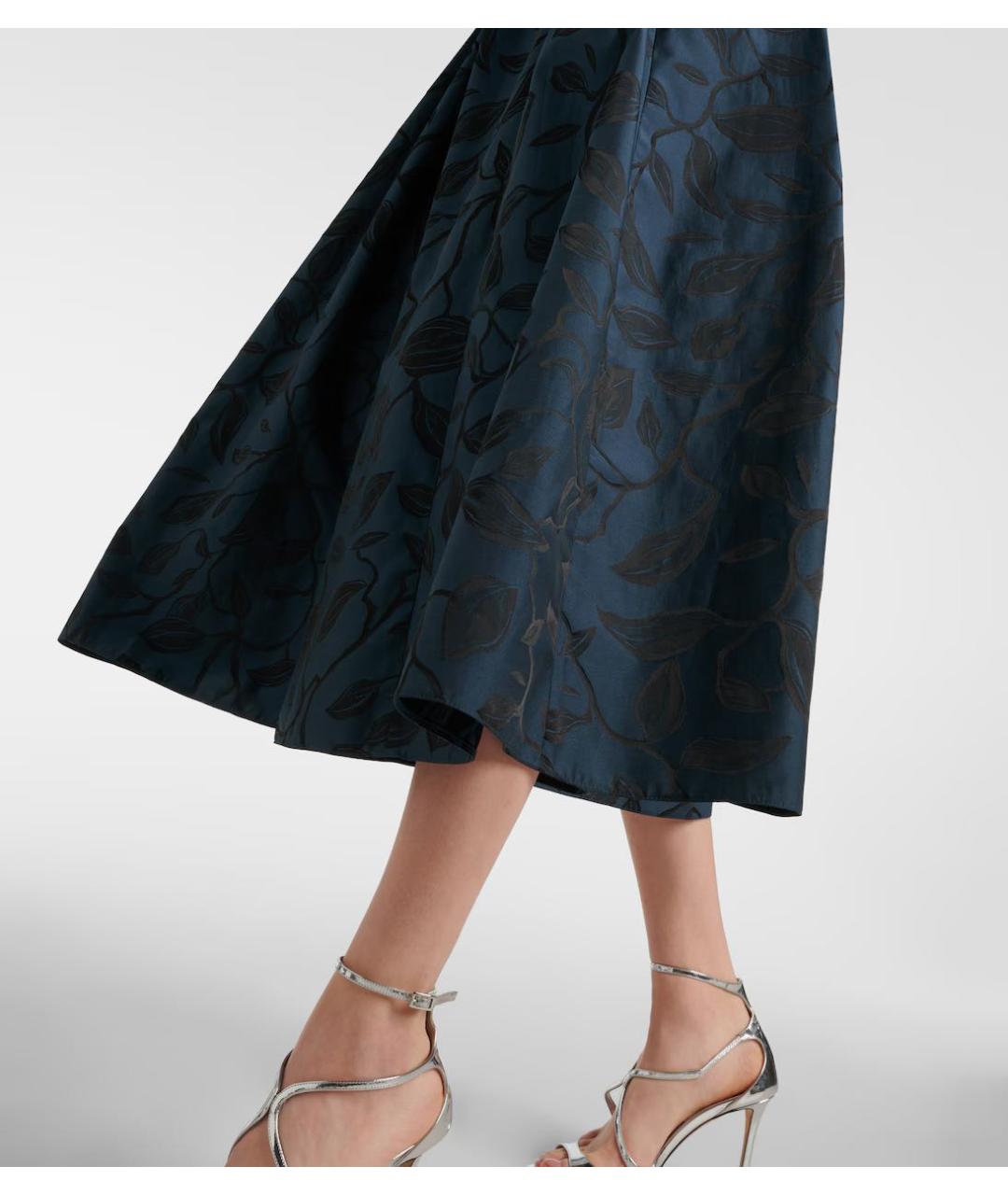 'S MAX MARA Темно-синее шерстяное коктейльное платье, фото 5