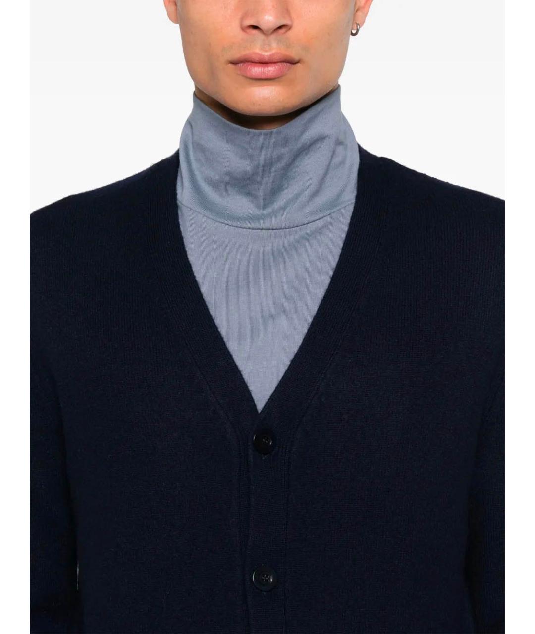 A.P.C. Синий шерстяной кардиган, фото 5