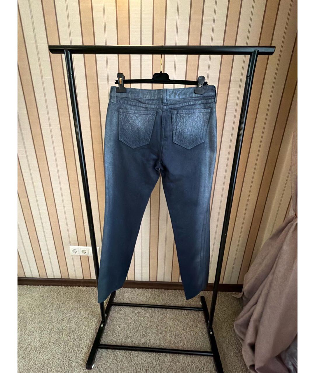 CHANEL Темно-синие хлопковые прямые джинсы, фото 2