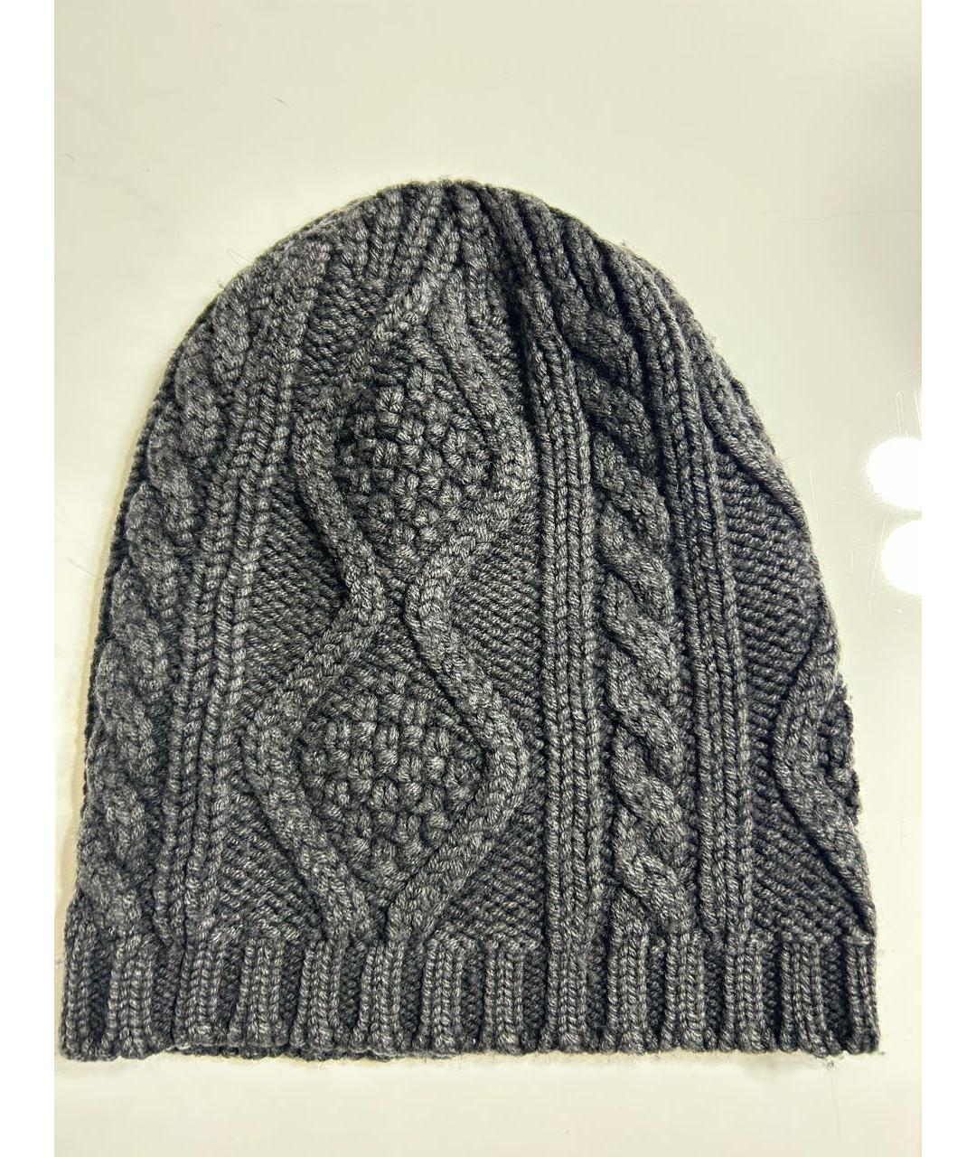 GUCCI Серая шерстяная шапка, фото 2