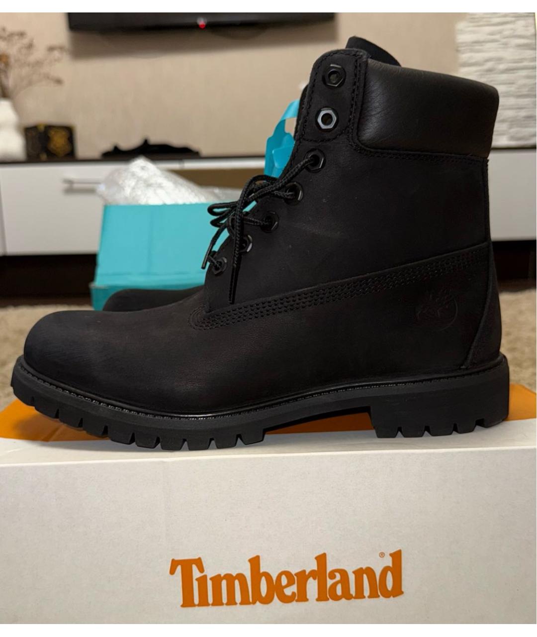 TIMBERLAND Черные замшевые высокие ботинки, фото 4